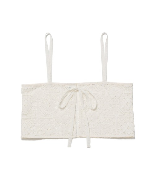 ROPE' PICNIC（ロペピクニック）の「レイヤードレースビスチェ（キャミソール・レディース・ブラック/オフホワイト/イエロー系その他3・FREE）」の5枚目の写真