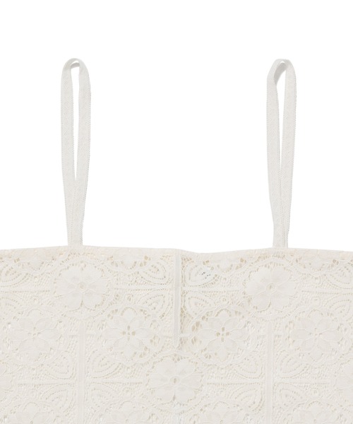 ROPE' PICNIC（ロペピクニック）の「レイヤードレースビスチェ（キャミソール・レディース・ブラック/オフホワイト/イエロー系その他3・FREE）」の6枚目の写真