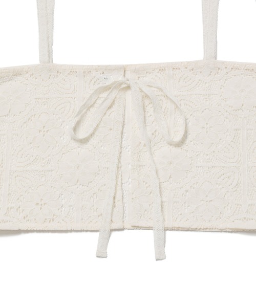 ROPE' PICNIC（ロペピクニック）の「レイヤードレースビスチェ（キャミソール・レディース・ブラック/オフホワイト/イエロー系その他3・FREE）」の9枚目の写真