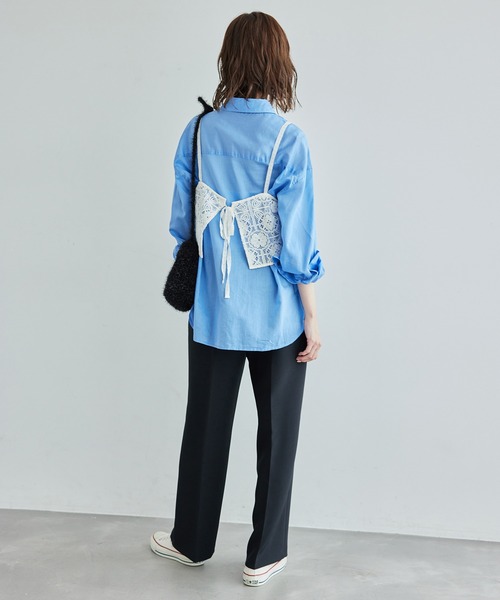 ROPE' PICNIC（ロペピクニック）の「レイヤードレースビスチェ（キャミソール・レディース・ブラック/オフホワイト/イエロー系その他3・FREE）」の22枚目の写真