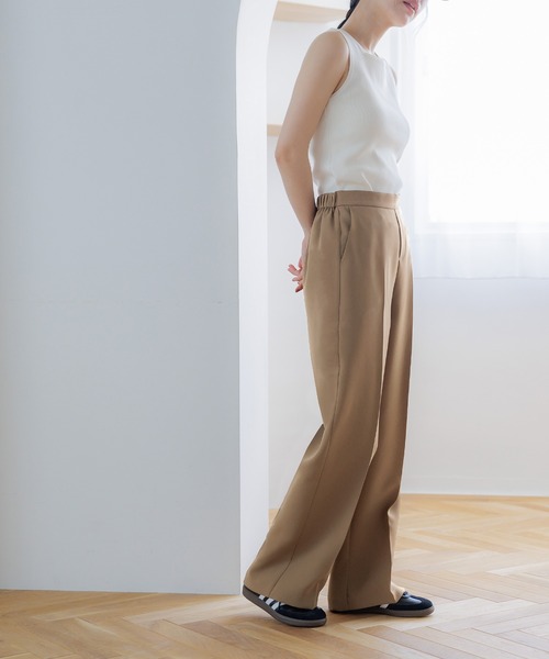 セール】センタープレスワイドパンツ（その他パンツ）｜coca
