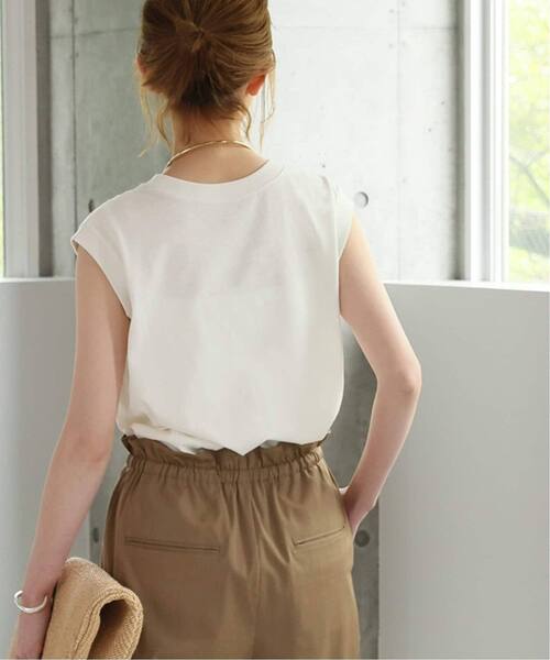 JOURNAL STANDARD(ジャーナルスタンダード)の「《追加4》汗ジミ防止天竺ノースリーブ(Tシャツ/カットソー・レディース・グレー/ホワイト/ブラック・FREE)」の12枚目の写真