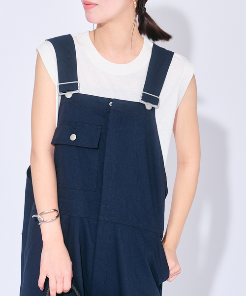 JOURNAL STANDARD(ジャーナルスタンダード)の「《追加4》汗ジミ防止天竺ノースリーブ(Tシャツ/カットソー・レディース・グレー/ホワイト/ブラック・FREE)」の9枚目の写真