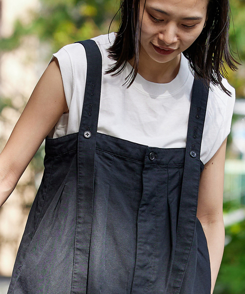 JOURNAL STANDARD(ジャーナルスタンダード)の「《追加4》汗ジミ防止天竺ノースリーブ(Tシャツ/カットソー・レディース・グレー/ホワイト/ブラック・FREE)」の4枚目の写真