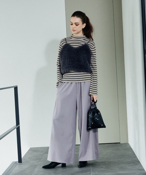 LAKOLE（ラコレ）の「ビジュー巾着ショルダーバッグ / 132248（ショルダーバッグ・レディース・ブラック/オフホワイト・FREE）」の18枚目の写真