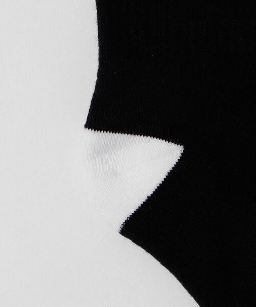 WEGO（ウィゴー）の「WEGO/別注NEWJACK刺繍ソックス（ソックス/靴下・メンズ・ブラック/オフホワイト・25-27CM）」の12枚目の写真