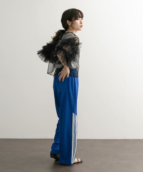 KBF（ケイビーエフ）の「サイドライントラックパンツ（その他パンツ・レディース・ブルー/ブラウン・ONE）」の15枚目の写真