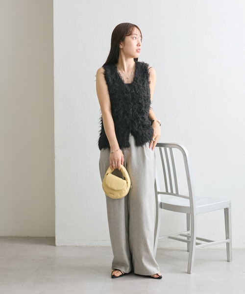 mystic（ミスティック）の「リングタックパンツ（その他パンツ・レディース・グレー/ブラック/アイボリー・1/2）」の15枚目の写真