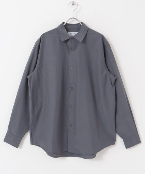 FORK&SPOON（フォークアンドスプーン）の「FORK&SPOON　レギュラーカラースナップシャツ（シャツ/ブラウス・メンズ・グレー/チャコールグレー・4/5）」の3枚目の写真