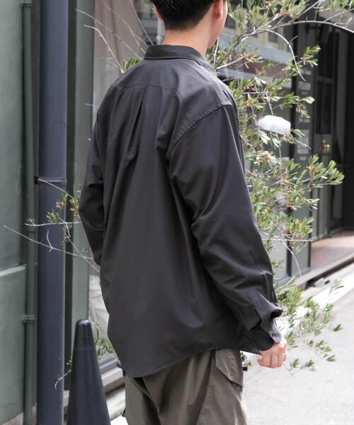 FORK&SPOON（フォークアンドスプーン）の「FORK&SPOON　レギュラーカラースナップシャツ（シャツ/ブラウス・メンズ・グレー/チャコールグレー・4/5）」の6枚目の写真