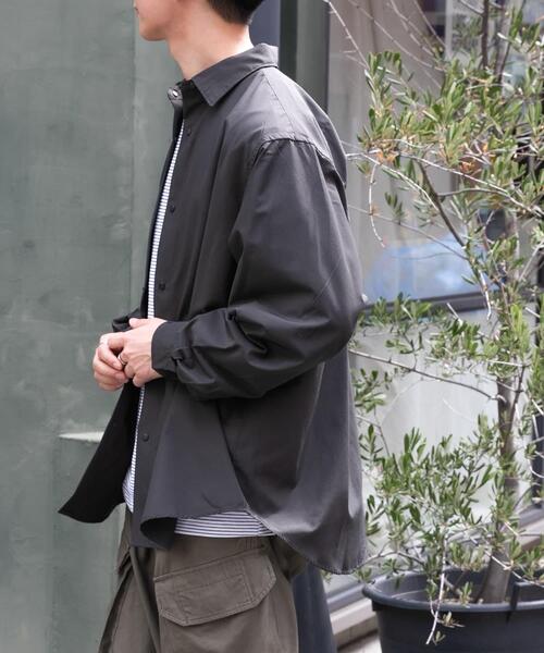 FORK&SPOON（フォークアンドスプーン）の「FORK&SPOON　レギュラーカラースナップシャツ（シャツ/ブラウス・メンズ・グレー/チャコールグレー・4/5）」の8枚目の写真