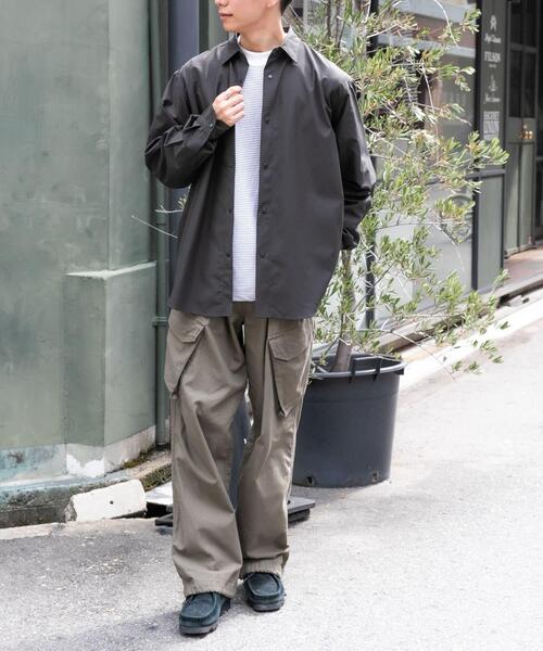 FORK&SPOON（フォークアンドスプーン）の「FORK&SPOON　レギュラーカラースナップシャツ（シャツ/ブラウス・メンズ・グレー/チャコールグレー・4/5）」の10枚目の写真