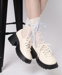 cs T&P | 厚底 レースアップパンプス(パンプス)