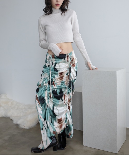 VACANCY（ヴァカンシー）の「MIXカラーショート丈ニット（ニット/セーター・レディース・ブルー/グレー/ブラック・FREE）」の16枚目の写真