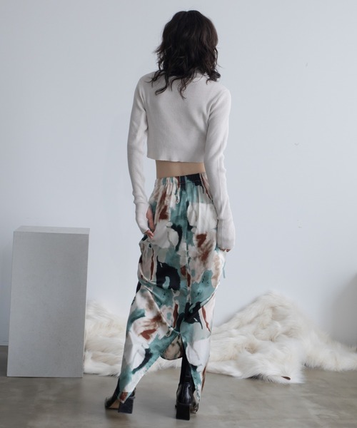 VACANCY（ヴァカンシー）の「MIXカラーショート丈ニット（ニット/セーター・レディース・ブルー/グレー/ブラック・FREE）」の21枚目の写真