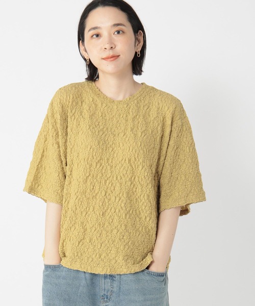 studio CLIP（スタディオクリップ）の「フラワーレースプルオーバー（Tシャツ/カットソー・レディース・ブラック/オフホワイト/ライトグリーン・FREE）」の3枚目の写真