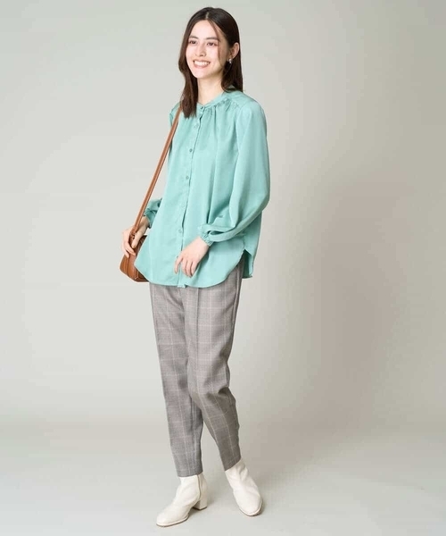 a.v.v（アーヴェヴェ）の「【洗える/イージーケア/毛玉になりにくい】美楽るスッキリ見えテーパードパンツ（その他パンツ・レディース・ベージュ/ブラック/グレー/ブラウン・40/38/36/42/34）」の19枚目の写真