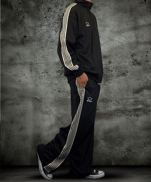 Burner(バーナー)の「【GROOVY STORE】SETUP対応 サイドライントラックパンツ(その他パンツ・メンズ・アイボリー/ブラック/チャコールグレー/グリーン・M/L/LL)」の2枚目の写真