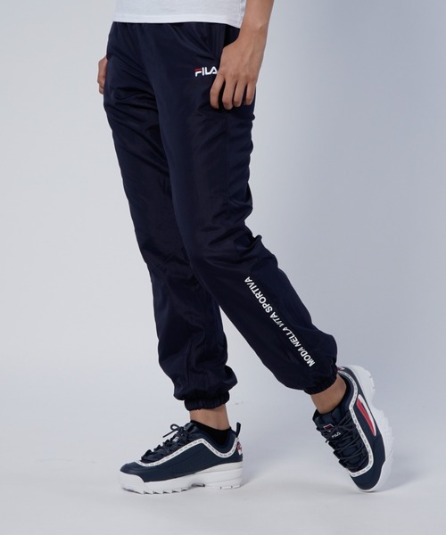 FILA(フィラ)の「裏フリース 防風タフタ ロングパンツ(その他パンツ・レディース・ネイビー/チャコールグレー/ブラック・X-LARGE/LARGE/MEDIUM)」の3枚目の写真