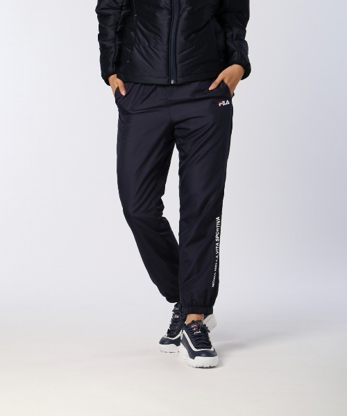FILA(フィラ)の「裏フリース 防風タフタ ロングパンツ(その他パンツ・レディース・ネイビー/チャコールグレー/ブラック・X-LARGE/LARGE/MEDIUM)」の8枚目の写真