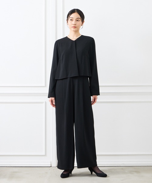 喪服・礼服・WEB限定】マシンウォッシャブル前開きブラック