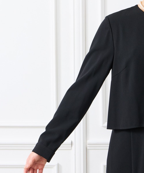 ＆g’aime オールインワン ブラック 喪服・礼服・WEB限定】マシンウォッシャブル前開きブラック