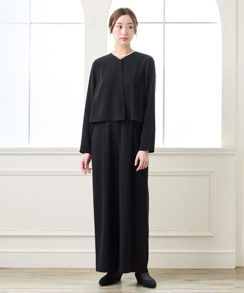 喪服・礼服・WEB限定】マシンウォッシャブル前開きブラックフォーマル