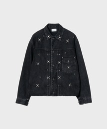 【TANAKA / タナカ】THE JEAN JACKET BLACK & SILVER STARS