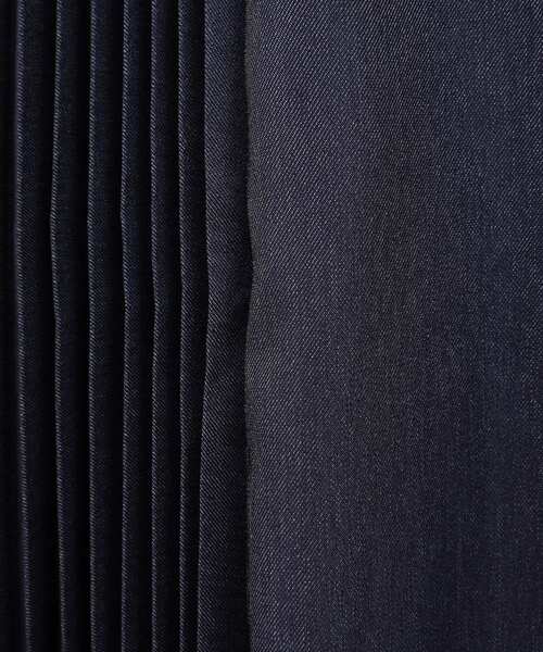 【セール】デニムライクプリーツMIXスカート（スカート）｜YECCA VECCA（イェッカヴェッカ）