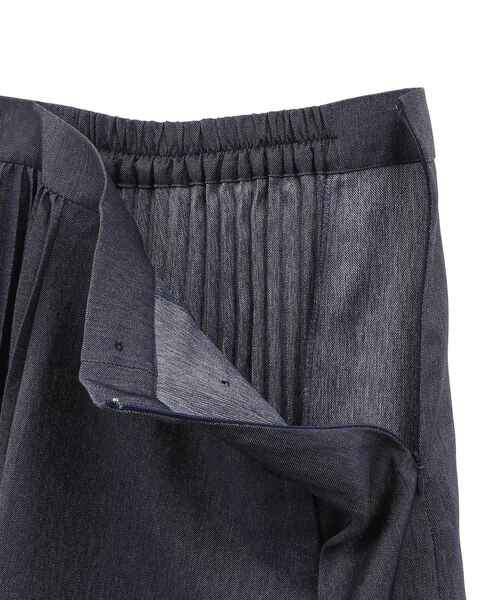 【セール】デニムライクプリーツMIXスカート（スカート）｜YECCA VECCA（イェッカヴェッカ）