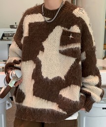 SEN TOKYO | モヘアライククルーネックマーブルニット(ニット/セーター)