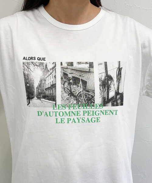 fredy emue(フレディエミュ)の「シルケットPHOTO ロンTシャツ(Tシャツ/カットソー・レディース・チャコールグレー/オフホワイト/ベビーピンク・38)」の20枚目の写真
