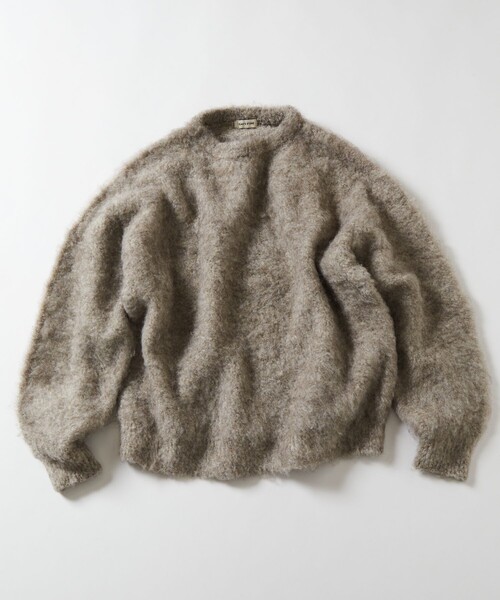 FREAK'S STORE(フリークスストア)の「限定展開 ビッグシルエット ボリューム シャギー クルーネックニット(ニット/セーター・メンズ・ベージュ/グリーン/チャコールグレー/グレー/ブラック・LARGE/SMALL/MEDIUM)」の7枚目の写真