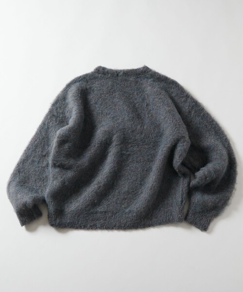 FREAK'S STORE(フリークスストア)の「限定展開 ビッグシルエット ボリューム シャギー クルーネックニット(ニット/セーター・メンズ・ベージュ/グリーン/チャコールグレー/グレー/ブラック・LARGE/SMALL/MEDIUM)」の13枚目の写真