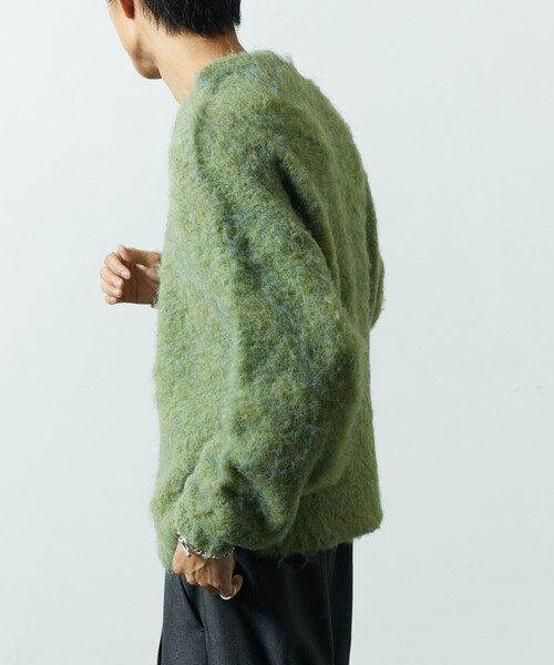 FREAK'S STORE(フリークスストア)の「限定展開 ビッグシルエット ボリューム シャギー クルーネックニット(ニット/セーター・メンズ・ベージュ/グリーン/チャコールグレー/グレー/ブラック・LARGE/SMALL/MEDIUM)」の18枚目の写真