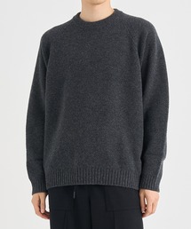 【ATON/エイトン】LAMBS CREWNECK SWEATER