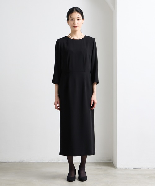 喪服・礼服】マシンウォッシャブル ノーカラーVネックジャケット