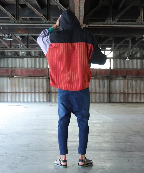 STOF(ストフ)の「Mad Mix Parka(パーカー・メンズ・ブラック/グレー・S/M)」の8枚目の写真