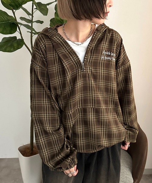 apres jour mignon(アプレジュールミニョン)の「アソートアノラックパーカー【ZOZOTOWN限定アイテム】(パーカー・レディース・ブラック/ブラウン系その他/カーキ/ブラック系その他/ベージュ系その他・フリー/X-LARGE)」の1枚目の写真