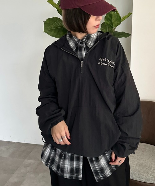apres jour mignon(アプレジュールミニョン)の「アソートアノラックパーカー【ZOZOTOWN限定アイテム】(パーカー・レディース・ブラック/ブラウン系その他/カーキ/ブラック系その他/ベージュ系その他・フリー/X-LARGE)」の7枚目の写真