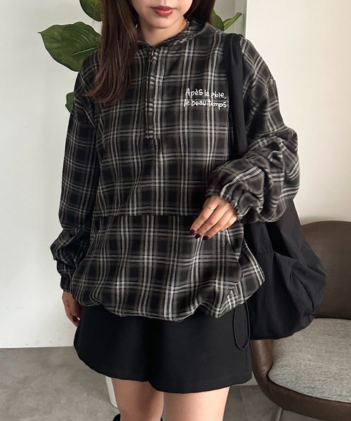 apres jour mignon(アプレジュールミニョン)の「アソートアノラックパーカー【ZOZOTOWN限定アイテム】(パーカー・レディース・ブラック/ブラウン系その他/カーキ/ブラック系その他/ベージュ系その他・フリー/X-LARGE)」の13枚目の写真