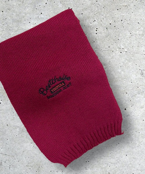 TONE SELECT GOODS(トーンセレクトグッズ)の「urbanfemine./英字ロゴニットマフラー U7354(マフラー・レディース・ブラック/ブラウン/ピンク/レッド/ベージュ・FREE)」の5枚目の写真