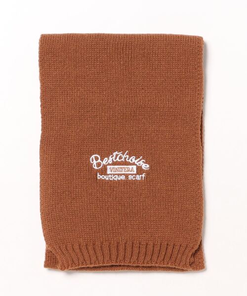 TONE SELECT GOODS(トーンセレクトグッズ)の「urbanfemine./英字ロゴニットマフラー U7354(マフラー・レディース・ブラック/ブラウン/ピンク/レッド/ベージュ・FREE)」の10枚目の写真