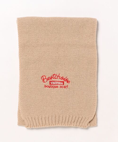 TONE SELECT GOODS(トーンセレクトグッズ)の「urbanfemine./英字ロゴニットマフラー U7354(マフラー・レディース・ブラック/ブラウン/ピンク/レッド/ベージュ・FREE)」の11枚目の写真