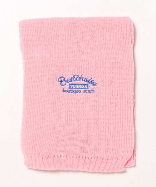TONE SELECT GOODS(トーンセレクトグッズ)の「urbanfemine./英字ロゴニットマフラー U7354(マフラー・レディース・ブラック/ブラウン/ピンク/レッド/ベージュ・FREE)」の12枚目の写真