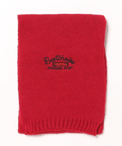 TONE SELECT GOODS(トーンセレクトグッズ)の「urbanfemine./英字ロゴニットマフラー U7354(マフラー・レディース・ブラック/ブラウン/ピンク/レッド/ベージュ・FREE)」の13枚目の写真
