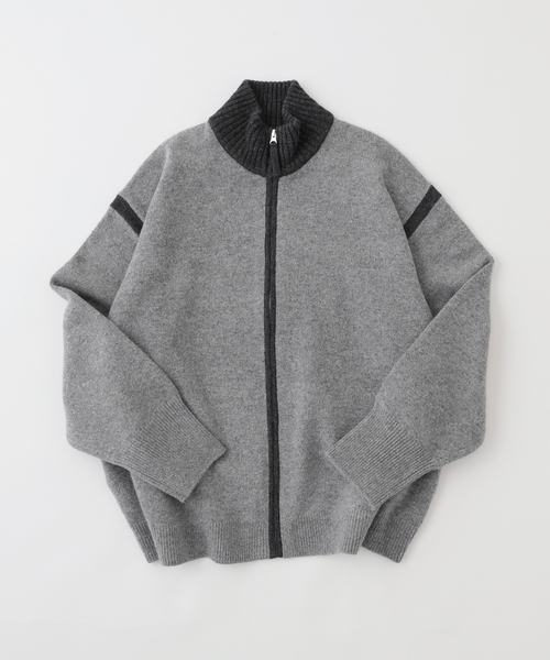 CALMER EDIFICE別注 ZIPUPカーディガン セール】CALMER(カルメール) 別注 ZIP UP カーディガン