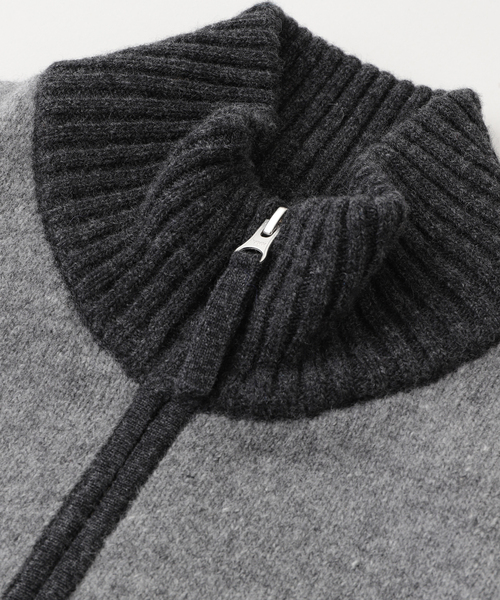 セール】CALMER(カルメール) 別注 ZIP UP カーディガン（カーディガン