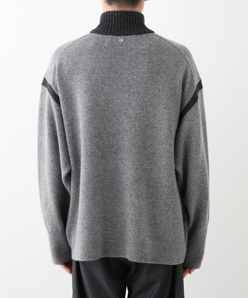 EDIFICE（エディフィス）の「CALMER(カルメール) 別注 ZIP UP カーディガン（カーディガン/ボレロ・メンズ・グレー/ブルー系その他・LARGE/MEDIUM）」の12枚目の写真