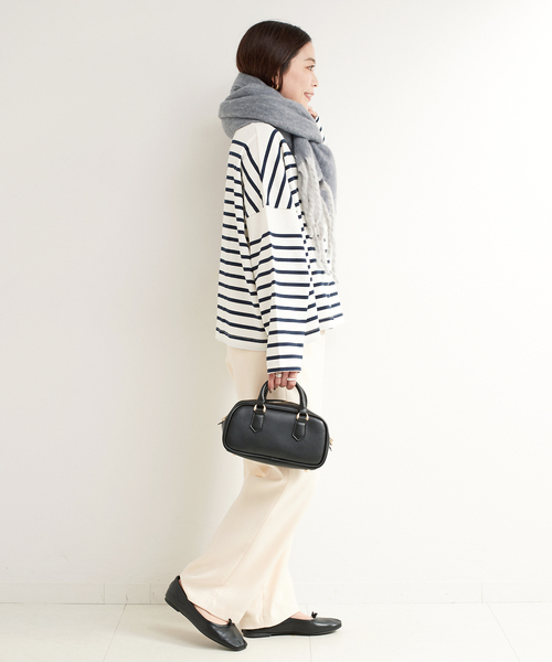 B.C STOCK（ベーセーストック）の「ブークレマフラー（マフラー・レディース・ブルー/イエロー/ピンク/ホワイト/チャコールグレー・FREE）」の8枚目の写真